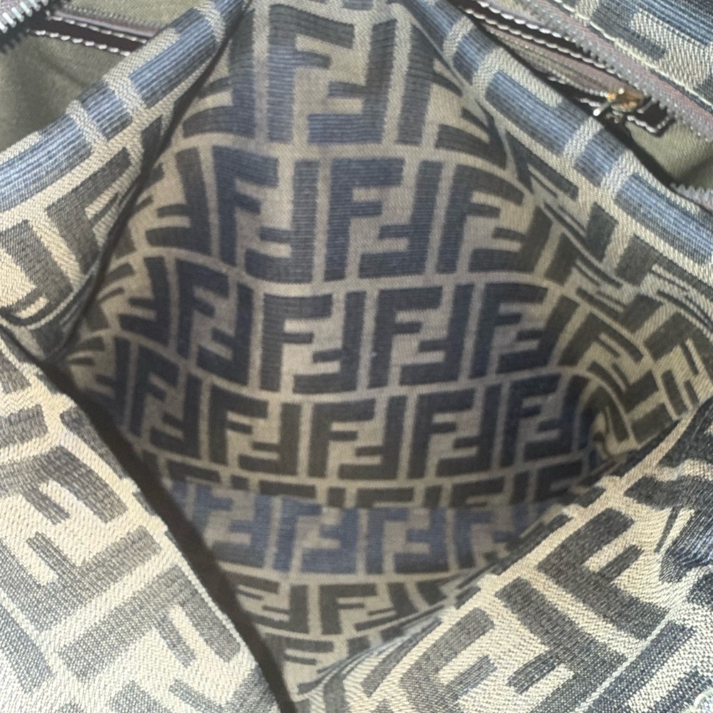AUTHENTIC FENDI Logo Zucca  Shoulder/Crossbody Bag w/Removable Strap - Picture 17 of 17